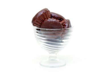 Cam kasede çikolatalı kek.