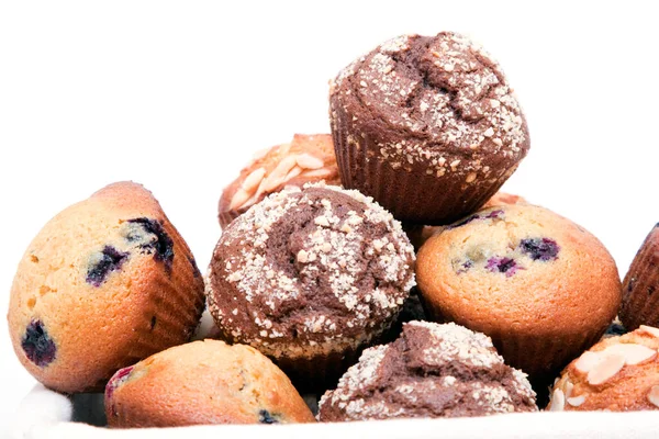 Muffins Dans Panier — Photo