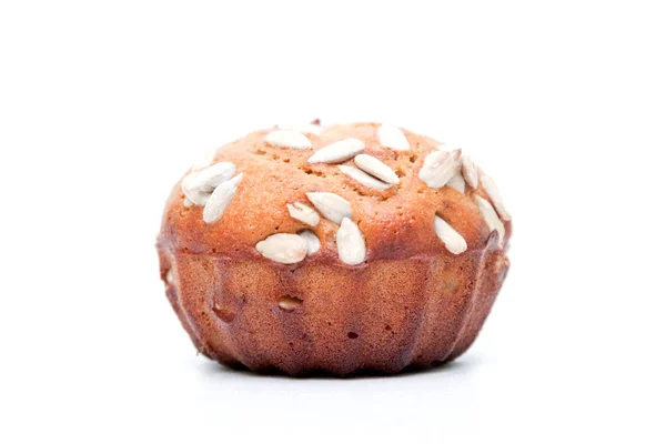 Słodkie Pyszne Muffin Białym Tle — Zdjęcie stockowe