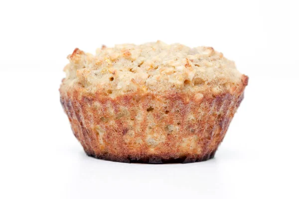 Muffin Con Mele Carote Isolate Sfondo Bianco — Foto Stock