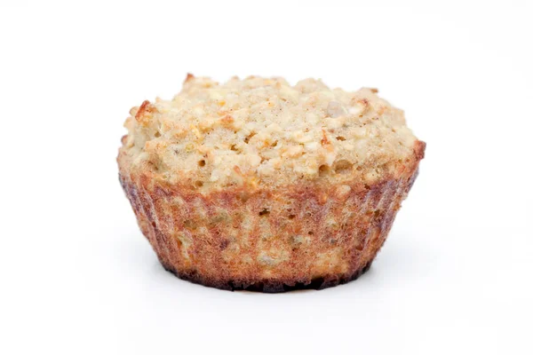 Muffin Mit Äpfeln Und Karotten Isoliert Auf Weißem Hintergrund — Stockfoto