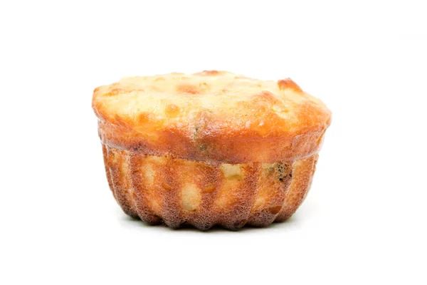 Muffin Met Bessen Geïsoleerd Witte Achtergrond — Stockfoto