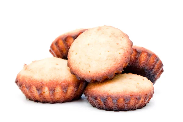 Muffin Isolati Fondo Bianco — Foto Stock