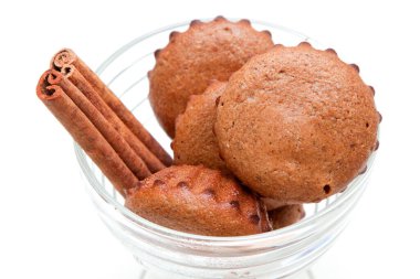 Beyaz bir arka plan üzerinde izole kek