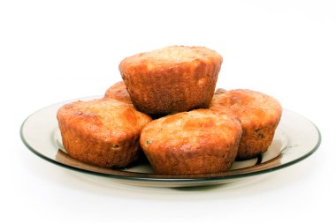 Beyaz bir arka plan üzerinde izole kek