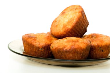 Beyaz bir arka plan üzerinde izole kek