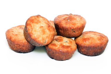 Beyaz bir arka plan üzerinde izole kek