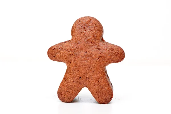 Gingerbread Man Isolated White Background — Stock Photo, Image