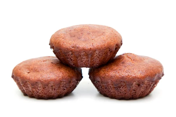 Muffin Pan Zenzero Isolati Sfondo Bianco — Foto Stock