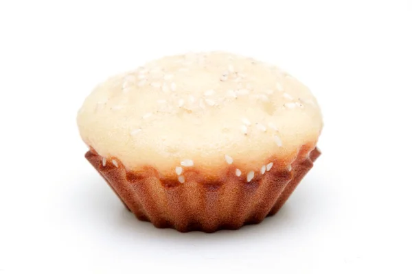 Muffin Isolato Uno Sfondo Bianco — Foto Stock