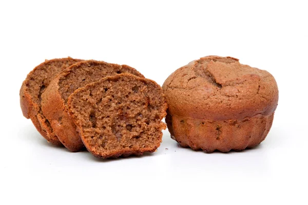 Muffins Geïsoleerd Een Witte Achtergrond — Stockfoto