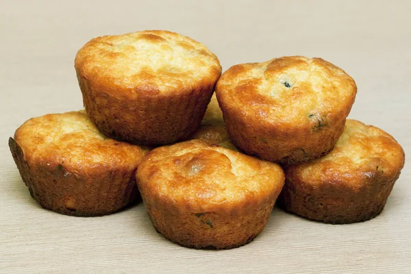 Muffins Isolados Fundo Branco — Fotografia de Stock
