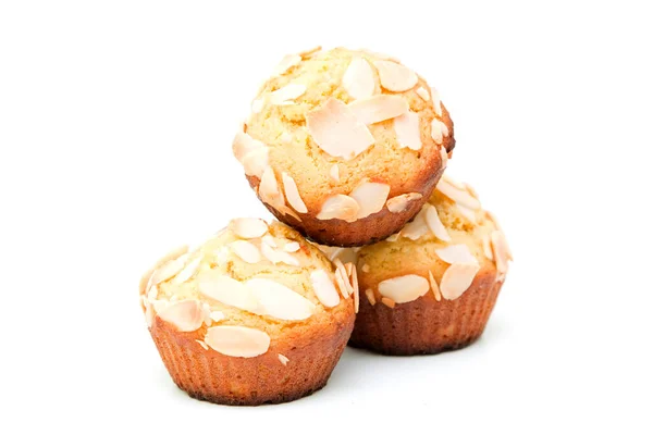 Muffins Pavot Isolé Sur Fond Blanc — Photo