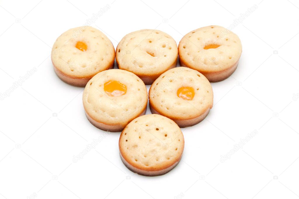 Muffins isolated on a white background