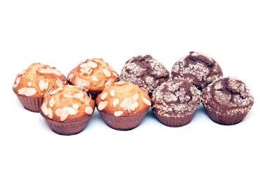 Beyaz bir arka plan üzerinde izole kek