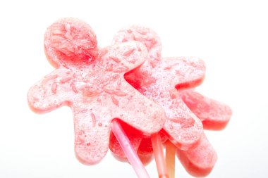 Beyaz arka planda izole edilmiş tatlı dondurma.