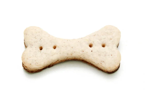 Biscotti Cani Fatti Casa Isolati Sfondo Bianco — Foto Stock