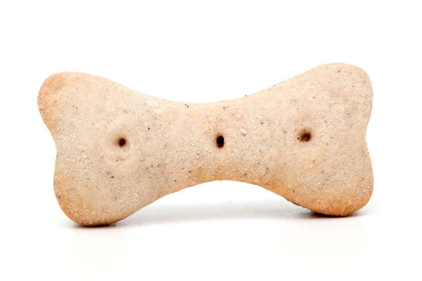 Собаче Печиво Ізольоване Білому Фоні — стокове фото