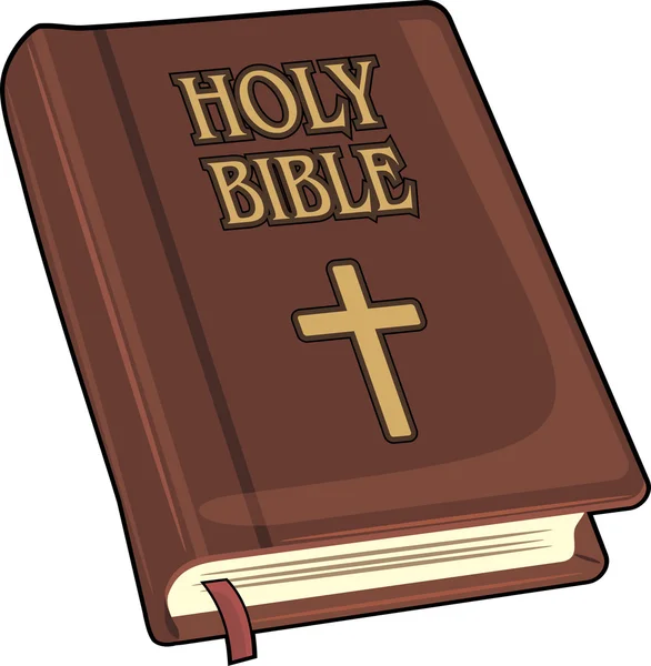 Святая Библия изолирована на белом — стоковый вектор