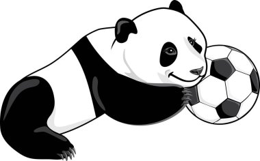 Futbol toplu tembel panda.