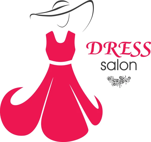 Design Élégant Logo Pour Salon Robe — Image vectorielle