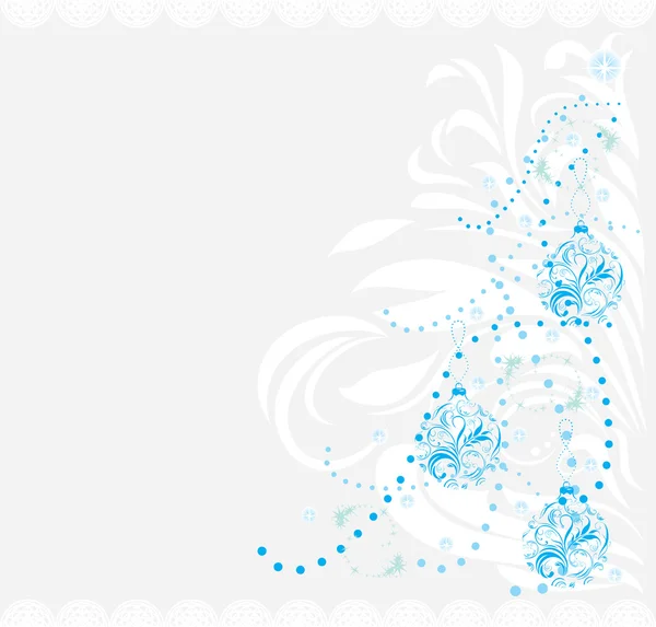 Abstrakter weihnachtlicher Hintergrund für Grußkarte — Stockvektor