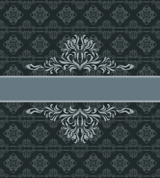 Fondo inconsútil ornamental oscuro. Patrón para el diseño de envoltura — Vector de stock