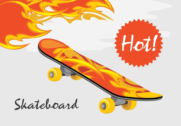 Skateboard. Achtergrond voor recreatie ontwerp — Stockvector