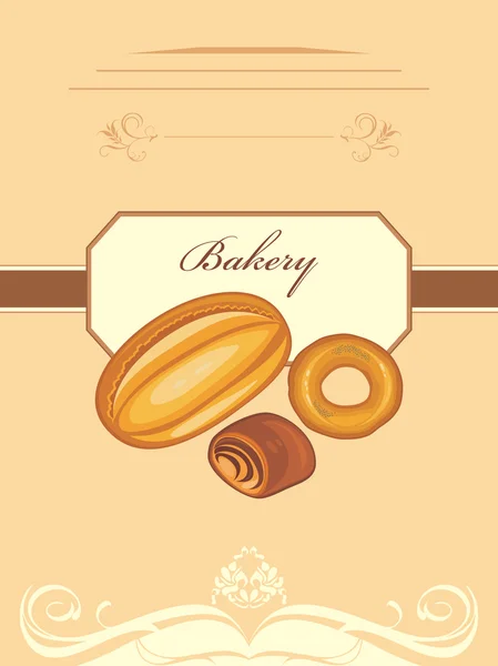 Panadería. Diseño de envoltura — Vector de stock