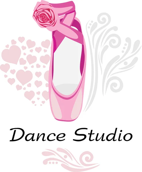 Studio di danza. Logotipo — Vettoriale Stock