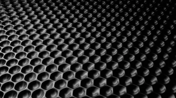 Textura Negra Muescas Circulares Cerca — Foto de Stock