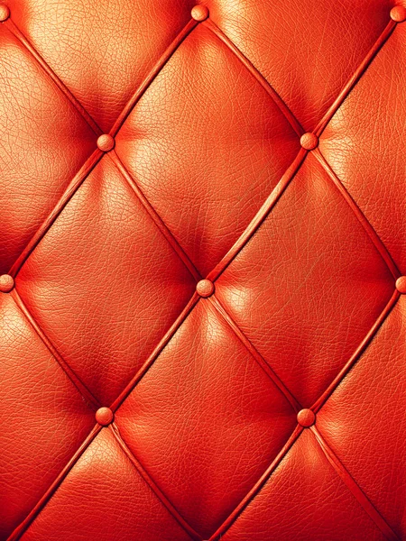 Textura vermelha de couro artificial . — Fotografia de Stock