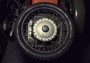 Motorcycle wheel. clipart