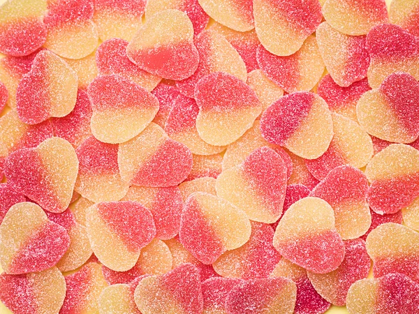 Snoepjes in de vorm van harten. — Stockfoto