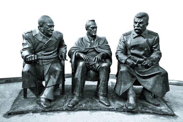 Monumento à Conferência de Yalta . Imagem De Stock
