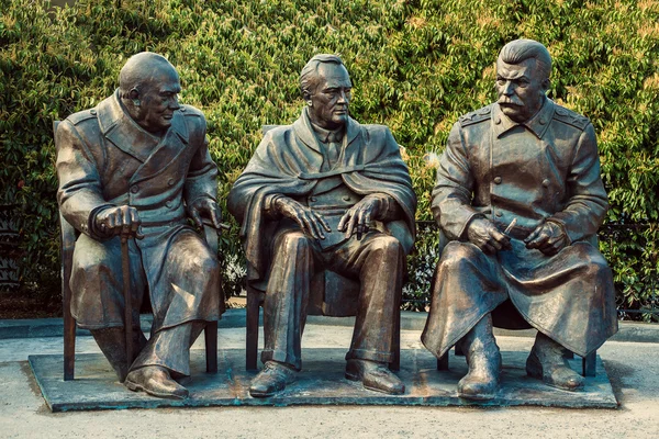 Monumento à Conferência de Yalta . Fotografia De Stock