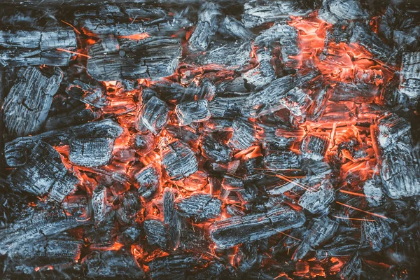 Uhlí po vypálení. — Stock fotografie