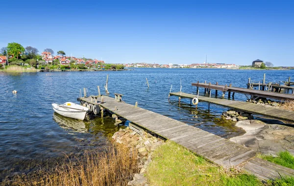 Puentes de madera suecos en Karlskrona — Foto de Stock