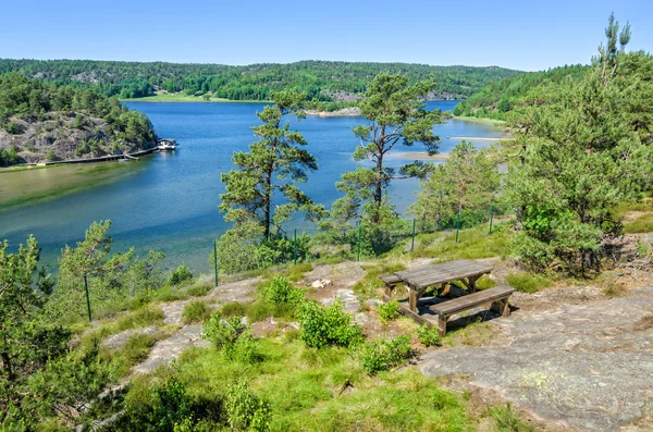 Luogo di riposo estivo in Svezia — Foto Stock