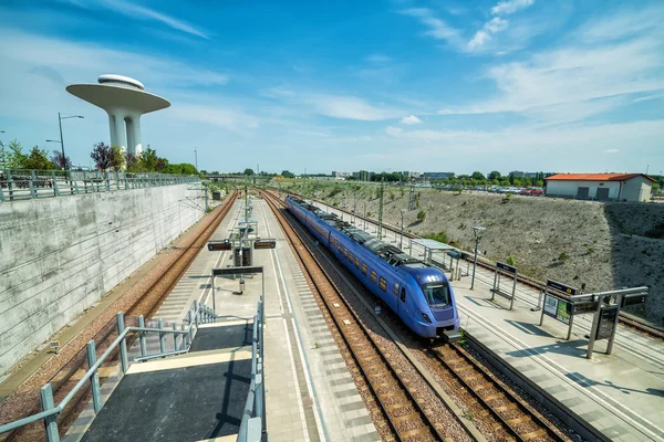 Svéd train station — Stock Fotó