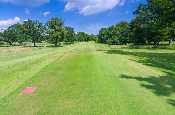 Campo de golfe sueco na hora de verão — Fotografia de Stock