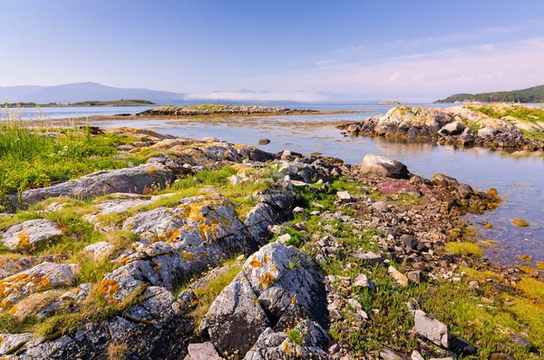 Beautiful Norwegian fjord shore — Stock Photo, Image