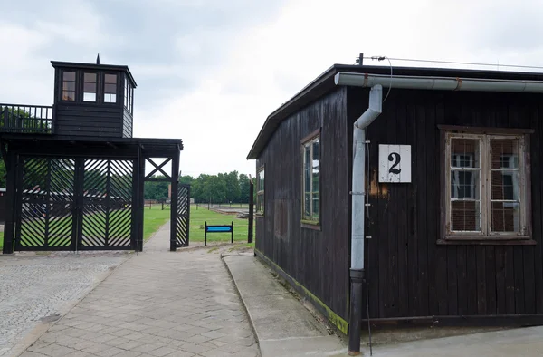 Entrada simbólica para o campo de concentração Stutthof — Fotografia de Stock