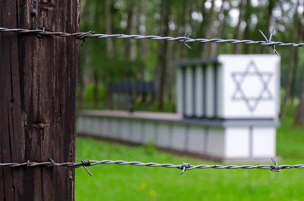 Sepulturas judaicas no campo de concentração de Stutthof — Fotografia de Stock