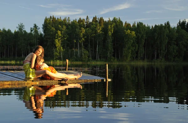 Koppla av efter bad — Stockfoto