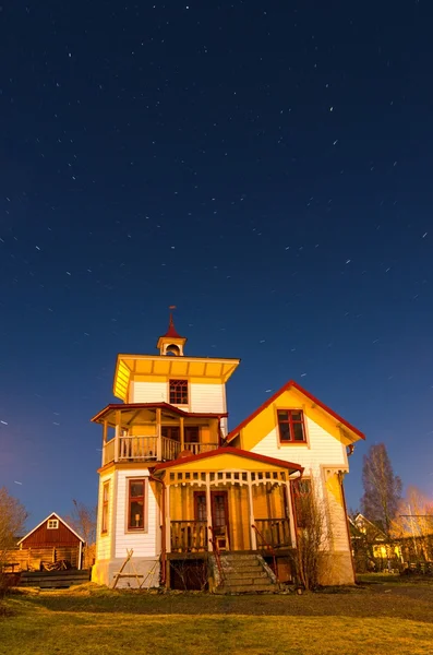 House under the stars — Stock Photo, Image