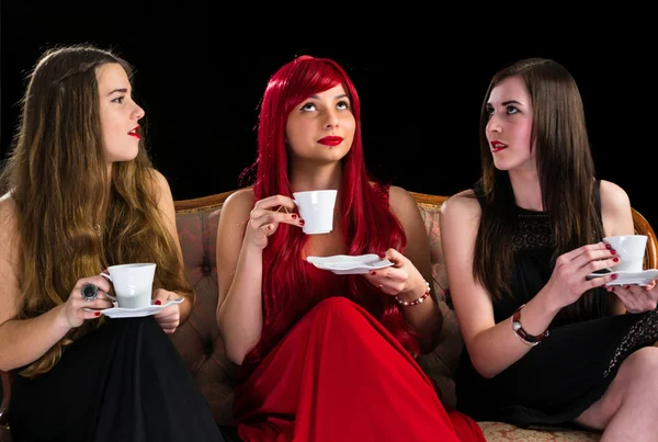 Meisjes koffie avond — Stockfoto