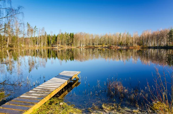 Perfect spring fishing place — Stock Photo, Image