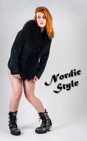 Noordse stijl meisje — Stockfoto