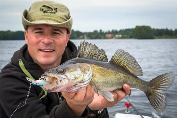 Summer portrait with walleye — Stock Photo, Image